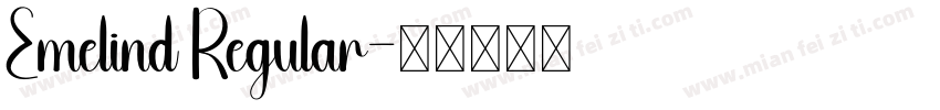 Emelind Regular字体转换